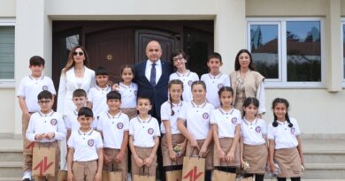 Başçeri, Şehit Yalçın İlkokulu öğrencilerini kabul etti: “Çocuklar, geleceğin teminatıdır”