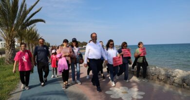 İskele’de kansere karşı farkındalık yürüyüşü düzenlendi