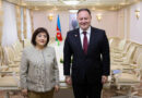 Öztürkler, Azerbaycan Milli Meclisi Başkanı Gafarova ile görüştü