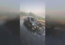 Boğazköy’de araç yangını